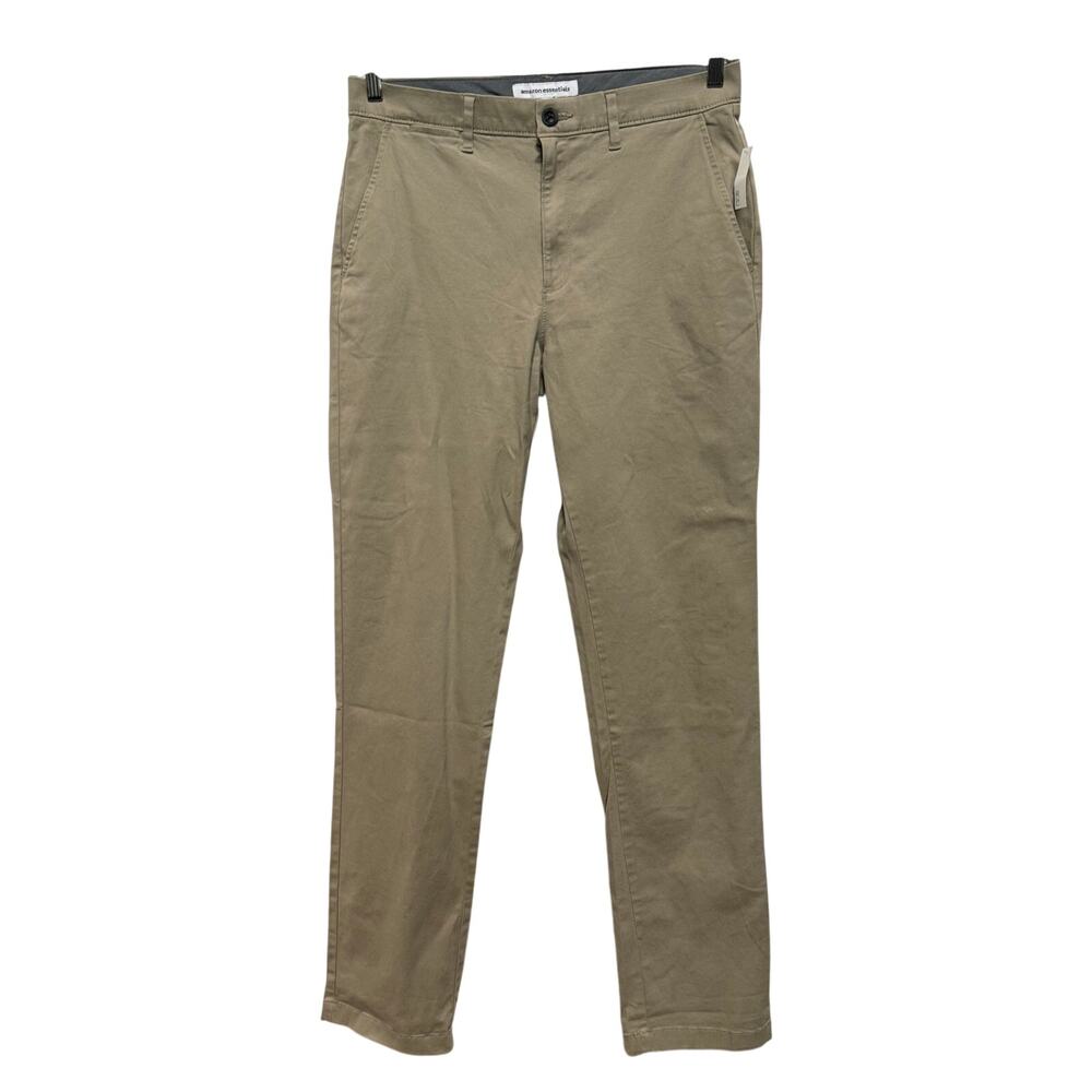 New Amazon Essentials Chino Pants Men's 32 X 34 Tan Khakis (Read note)